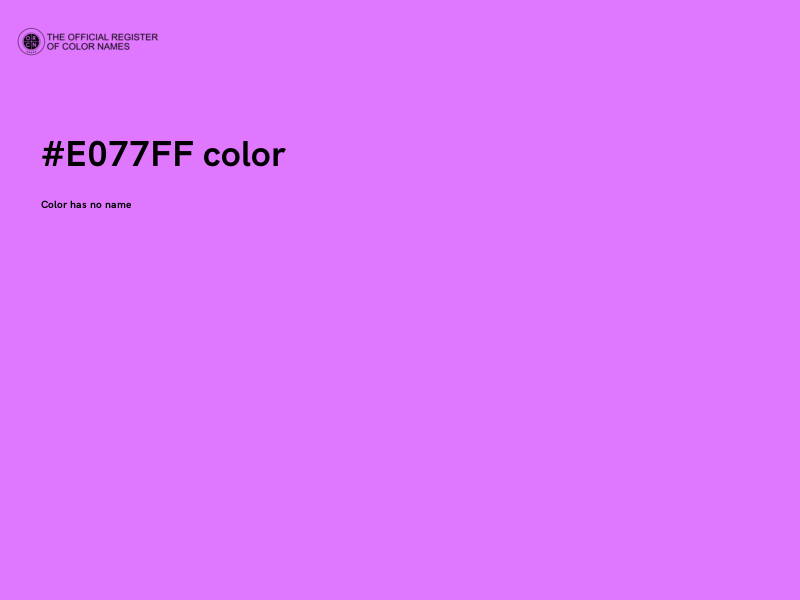 #E077FF color image
