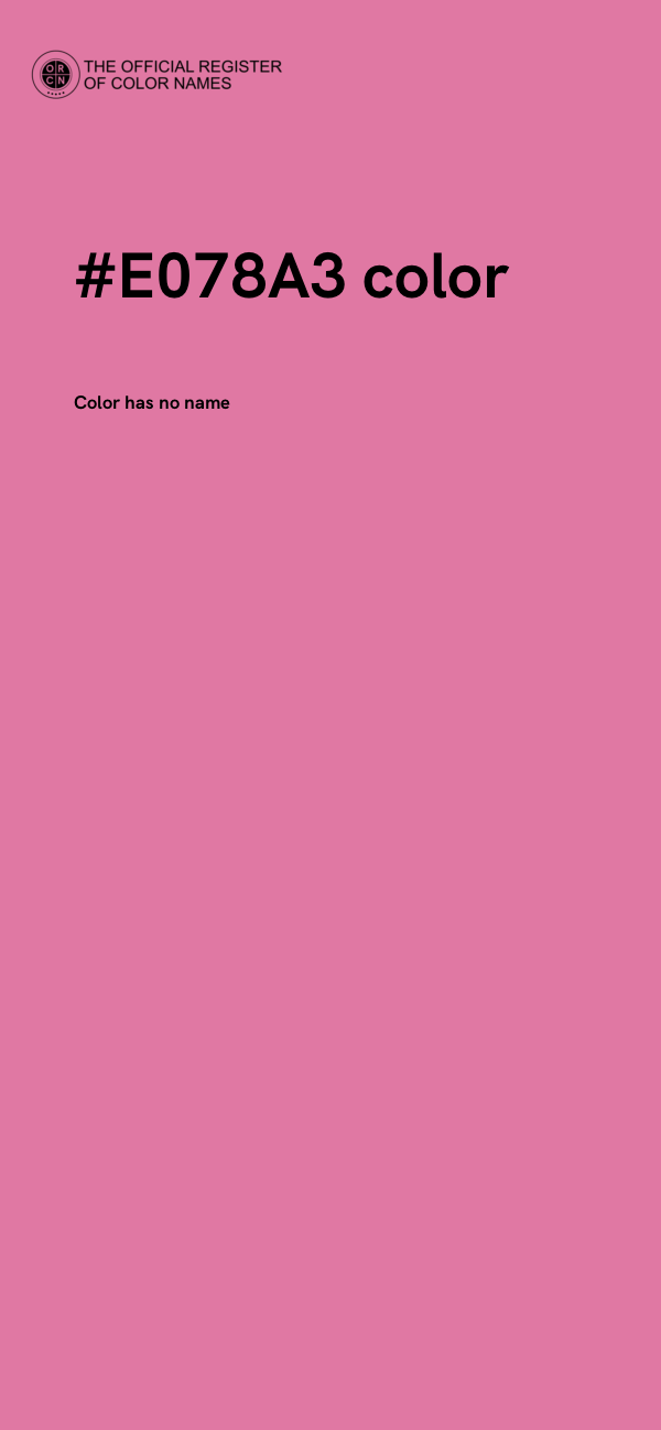#E078A3 color image