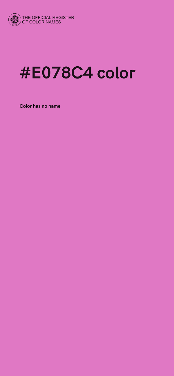 #E078C4 color image