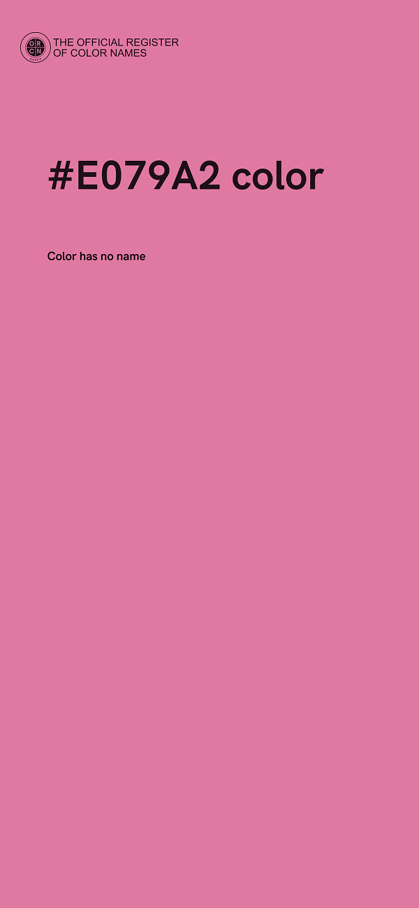 #E079A2 color image