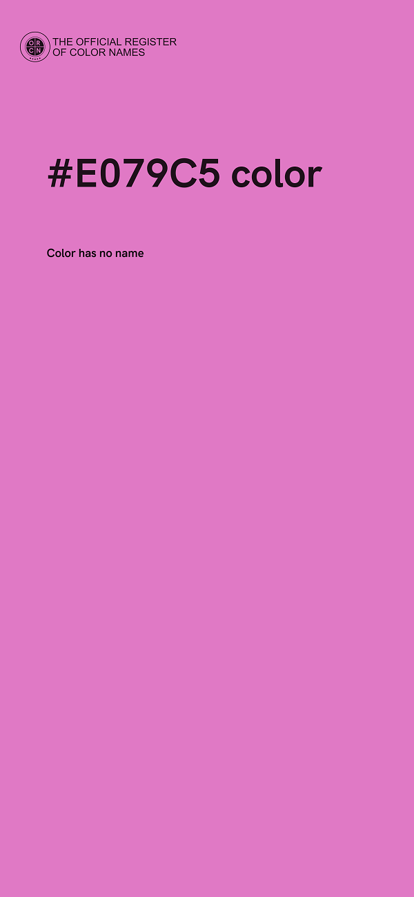 #E079C5 color image