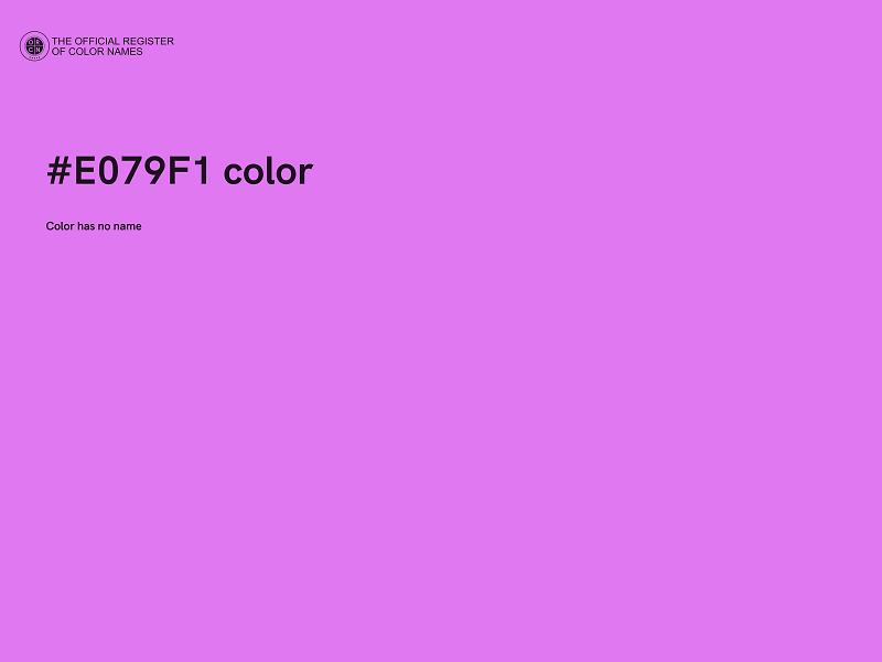 #E079F1 color image