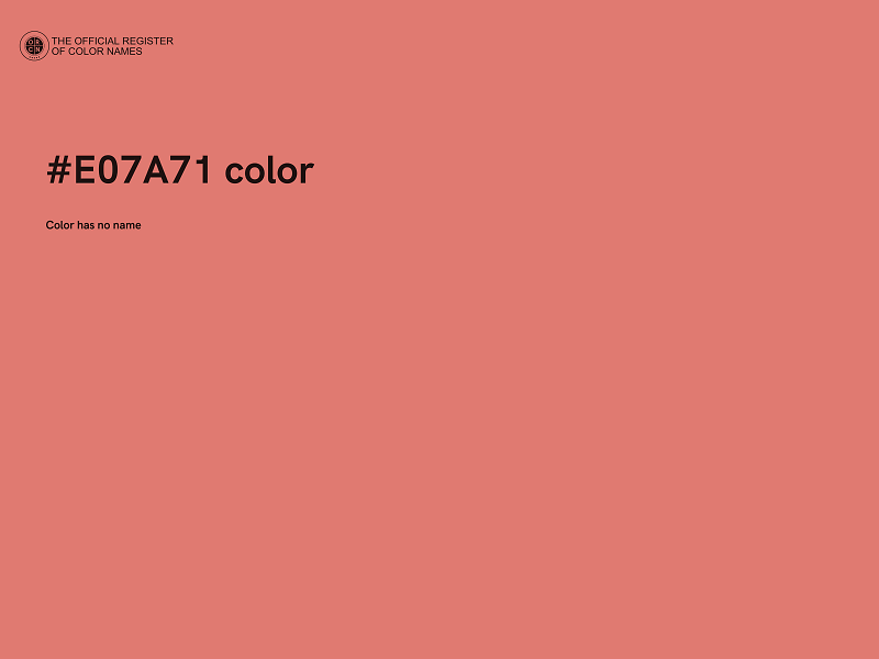 #E07A71 color image