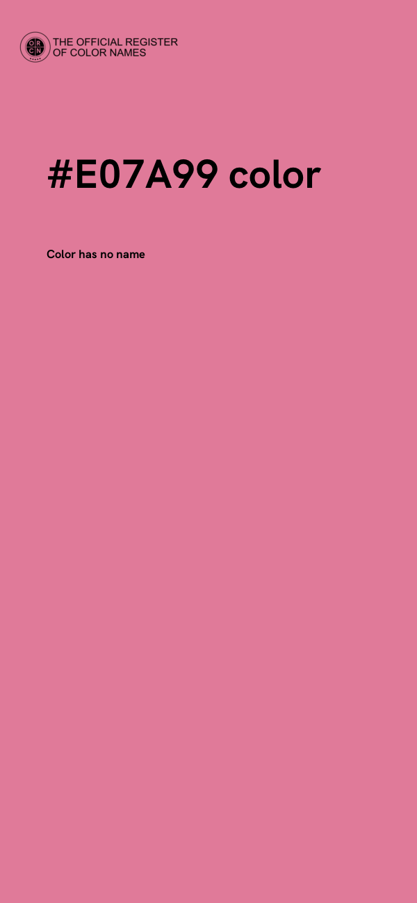 #E07A99 color image