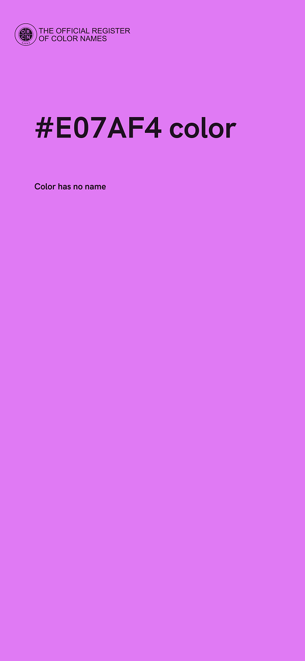 #E07AF4 color image