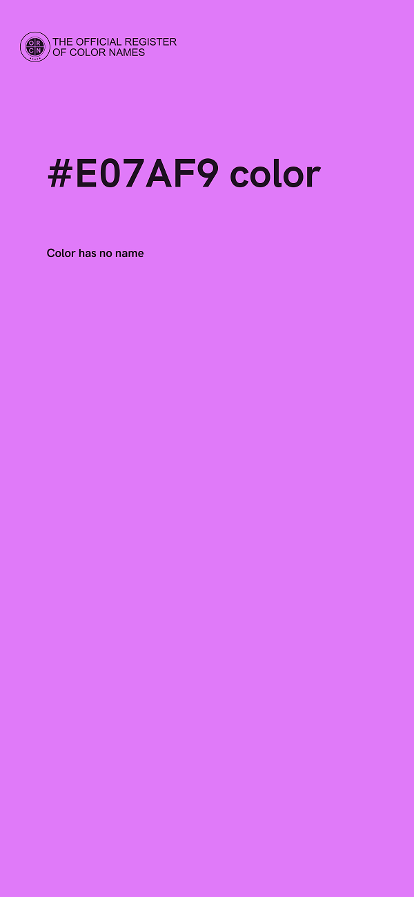 #E07AF9 color image