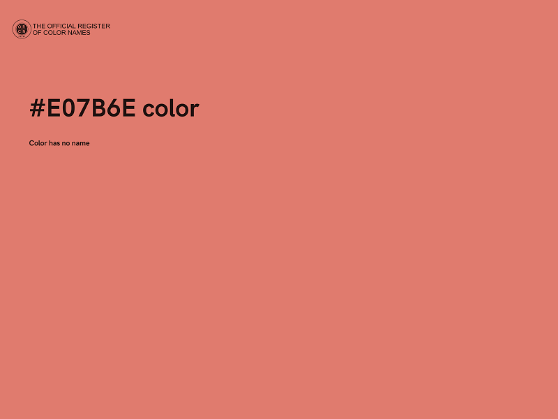 #E07B6E color image