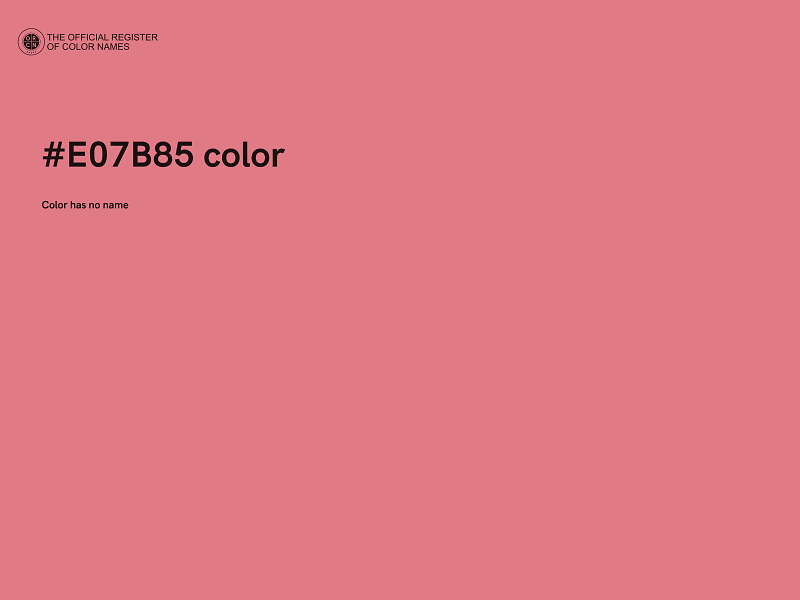 #E07B85 color image