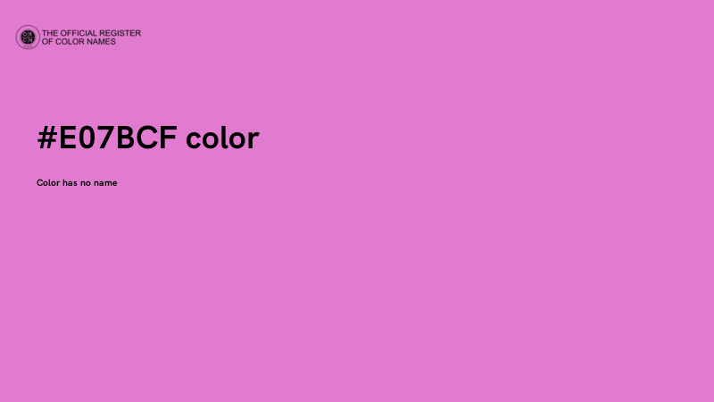 #E07BCF color image