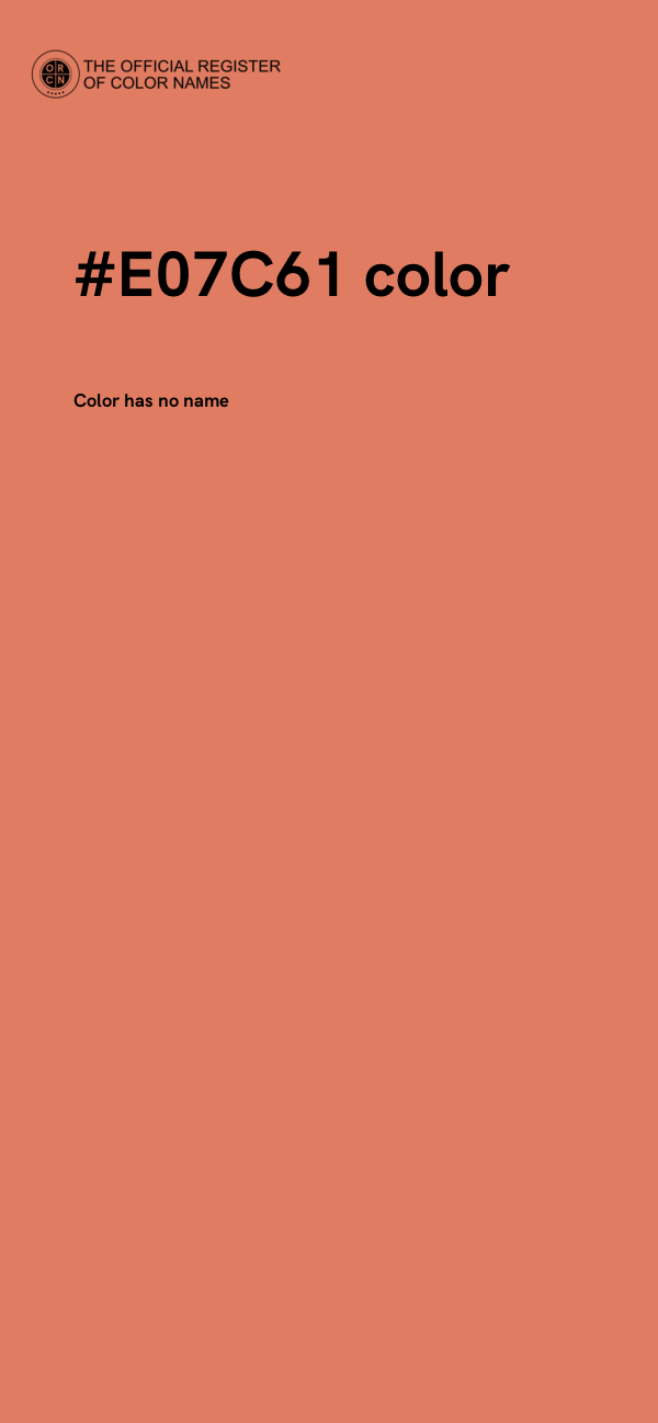 #E07C61 color image