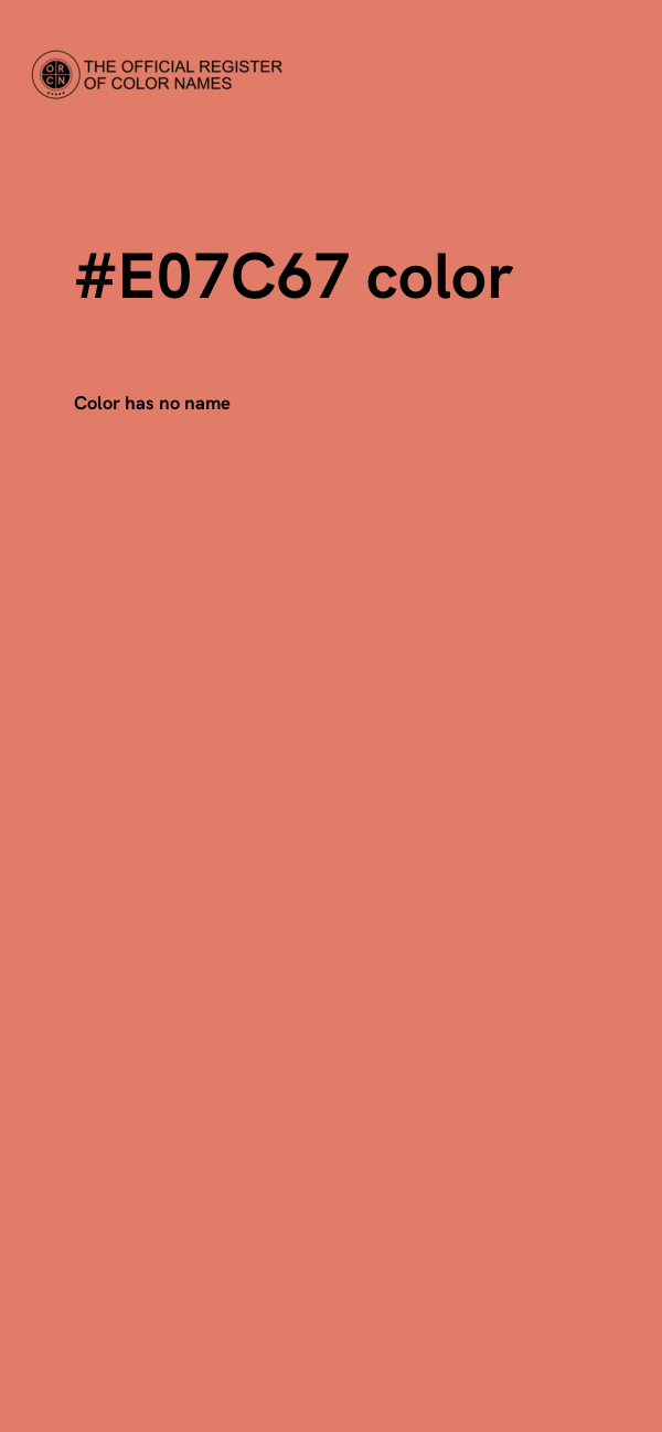 #E07C67 color image