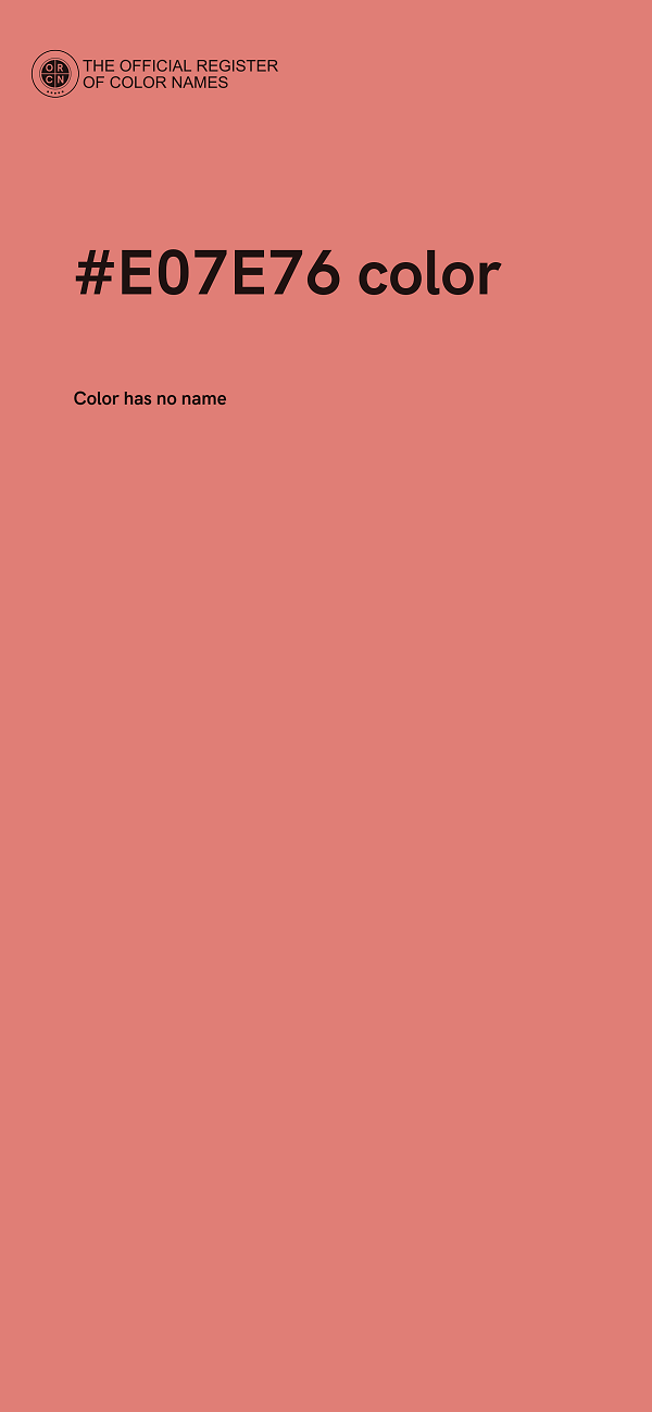 #E07E76 color image