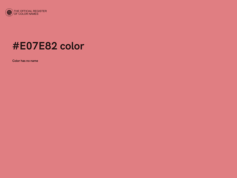 #E07E82 color image