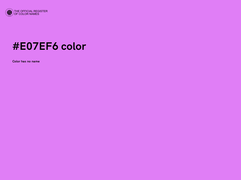 #E07EF6 color image