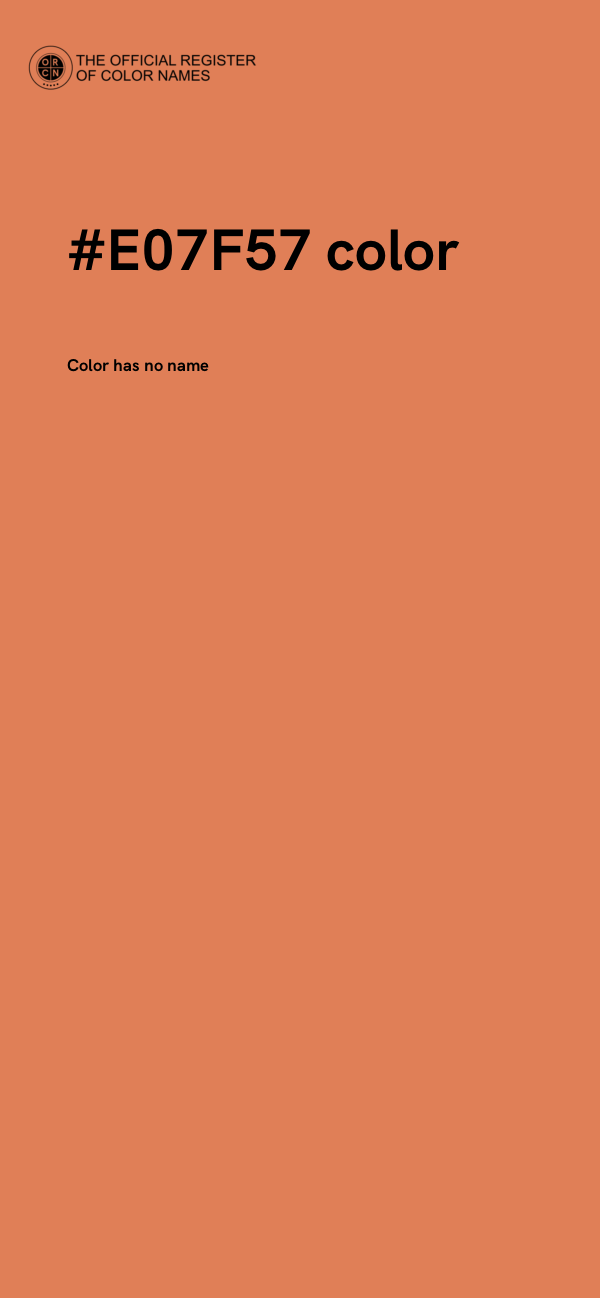 #E07F57 color image