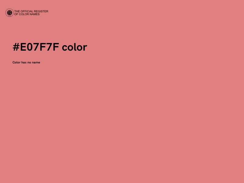 #E07F7F color image