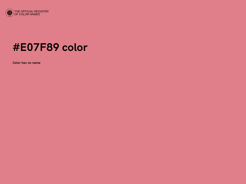 #E07F89 color image