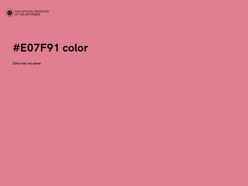 #E07F91 color image