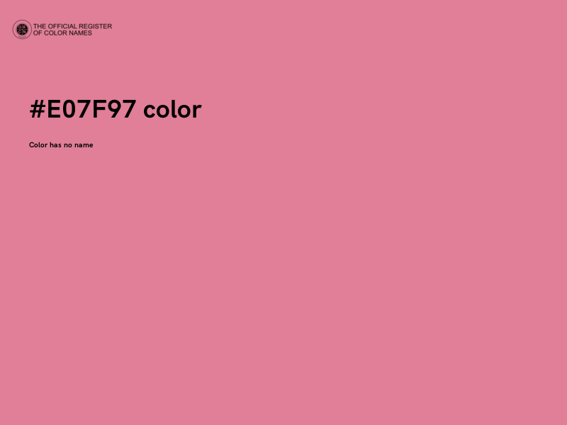 #E07F97 color image