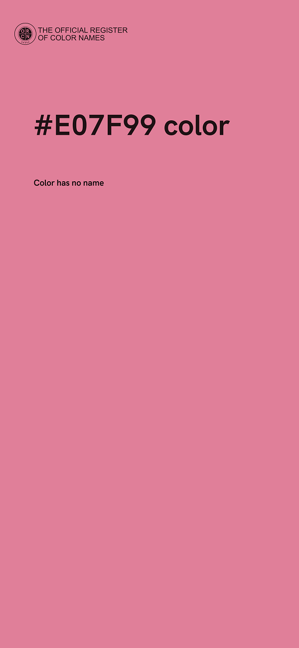 #E07F99 color image