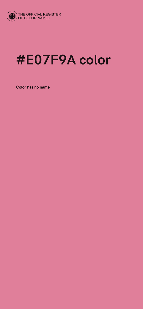 #E07F9A color image