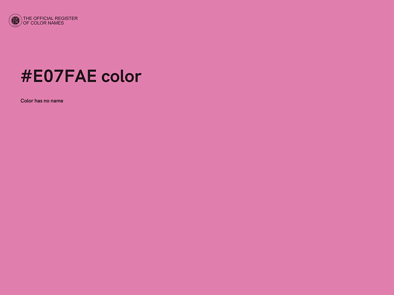 #E07FAE color image