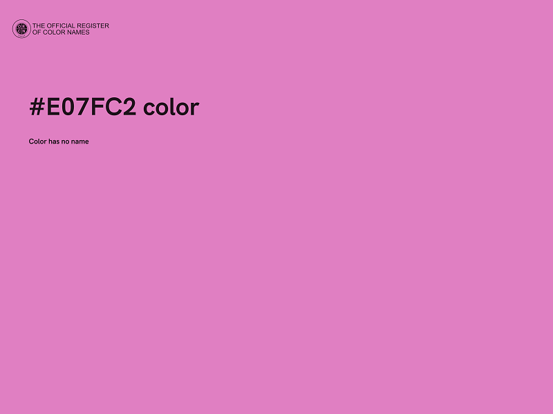 #E07FC2 color image