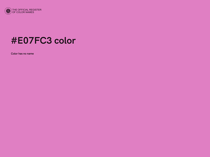 #E07FC3 color image