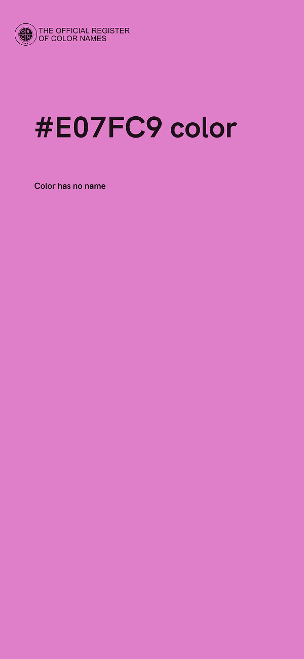 #E07FC9 color image
