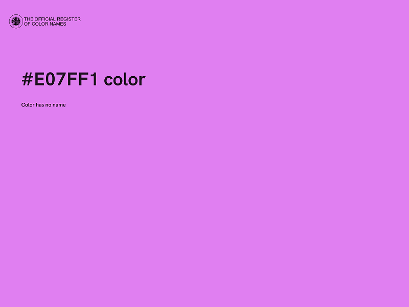 #E07FF1 color image