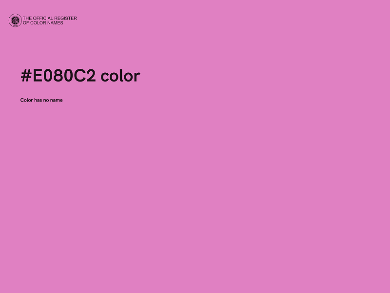 #E080C2 color image