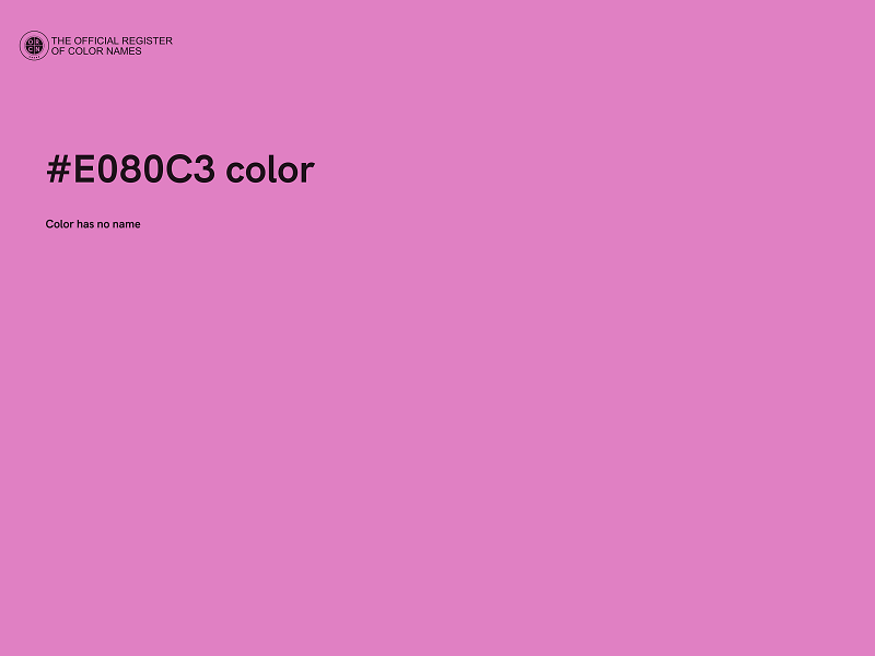 #E080C3 color image