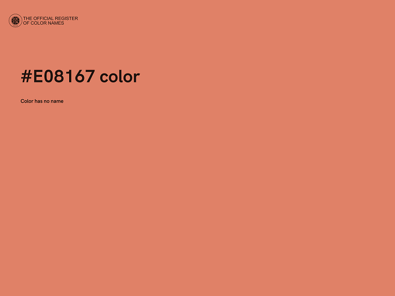 #E08167 color image