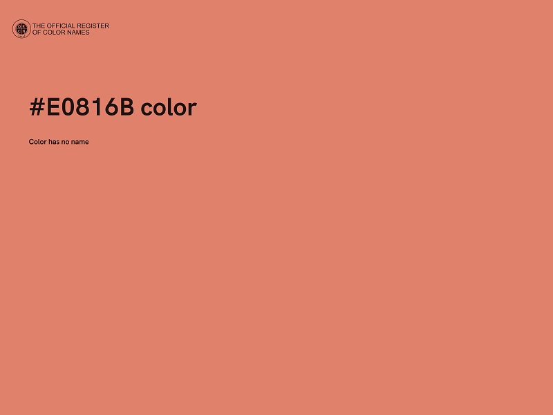 #E0816B color image