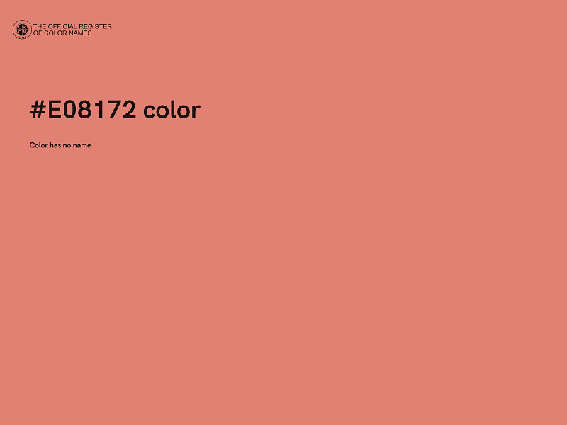 #E08172 color image