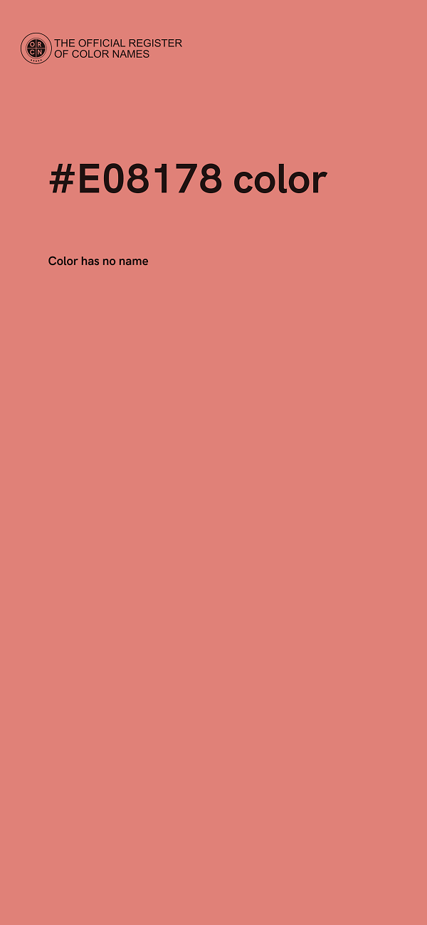 #E08178 color image