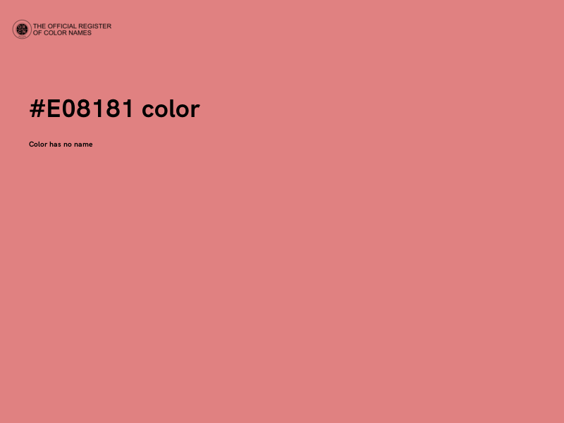 #E08181 color image