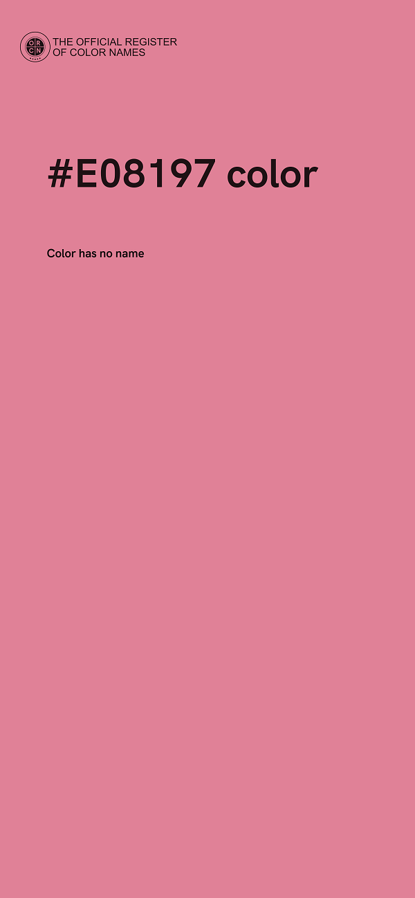 #E08197 color image
