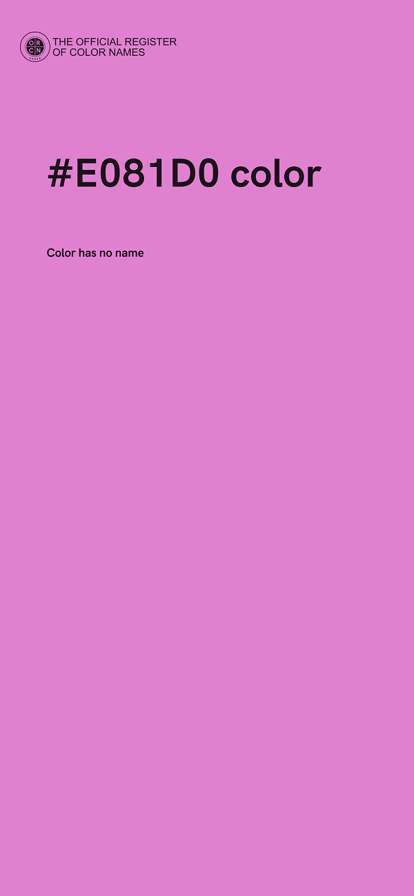 #E081D0 color image