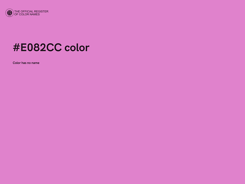 #E082CC color image