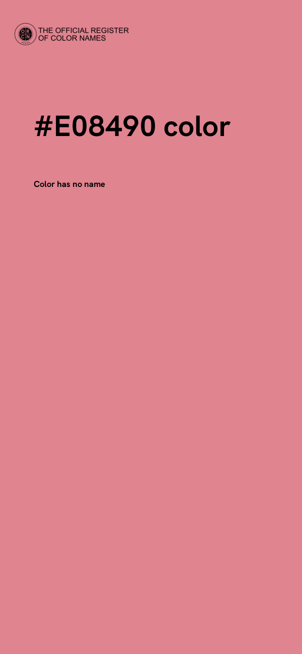 #E08490 color image
