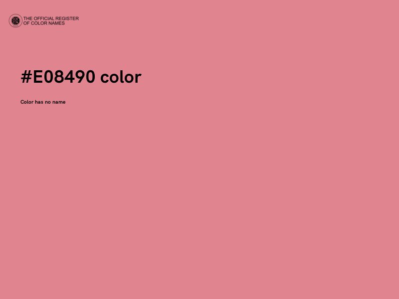 #E08490 color image