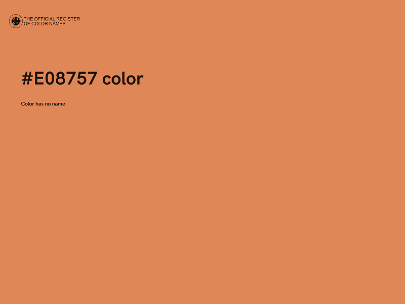 #E08757 color image