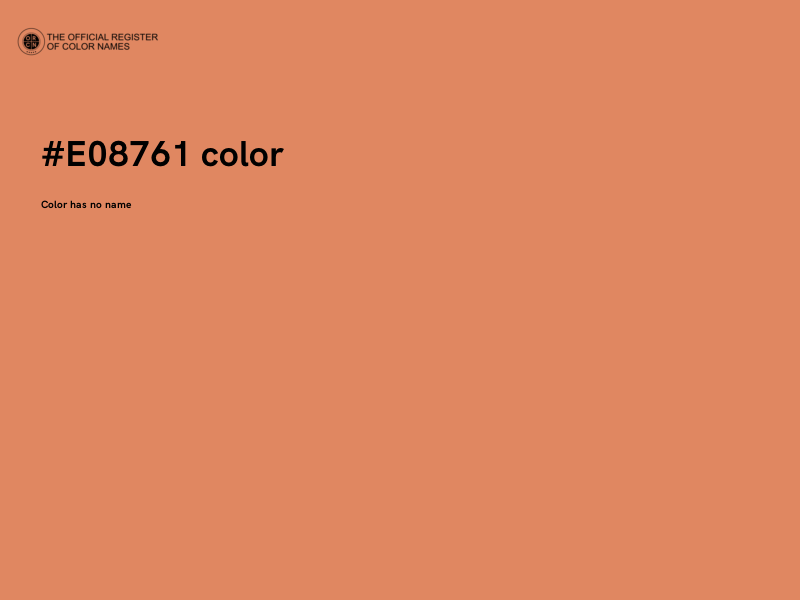 #E08761 color image