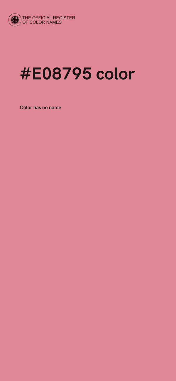 #E08795 color image