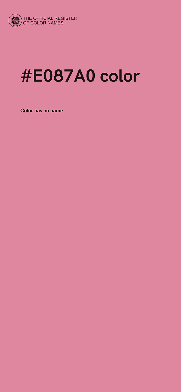 #E087A0 color image