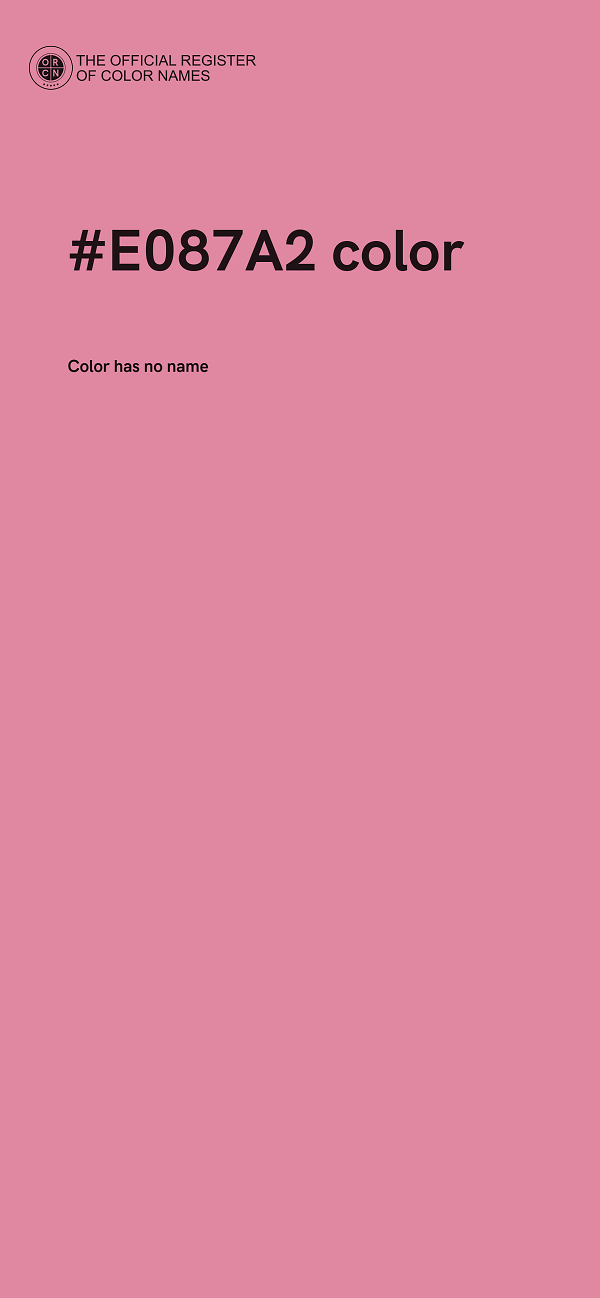 #E087A2 color image