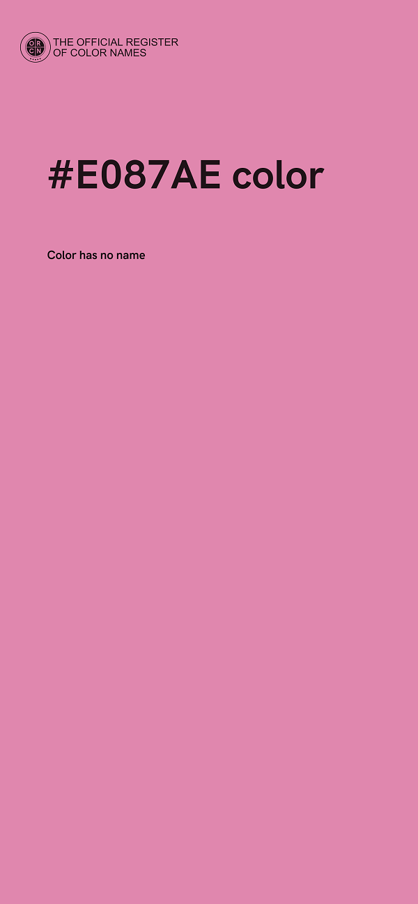 #E087AE color image