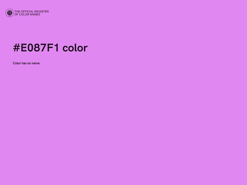 #E087F1 color image