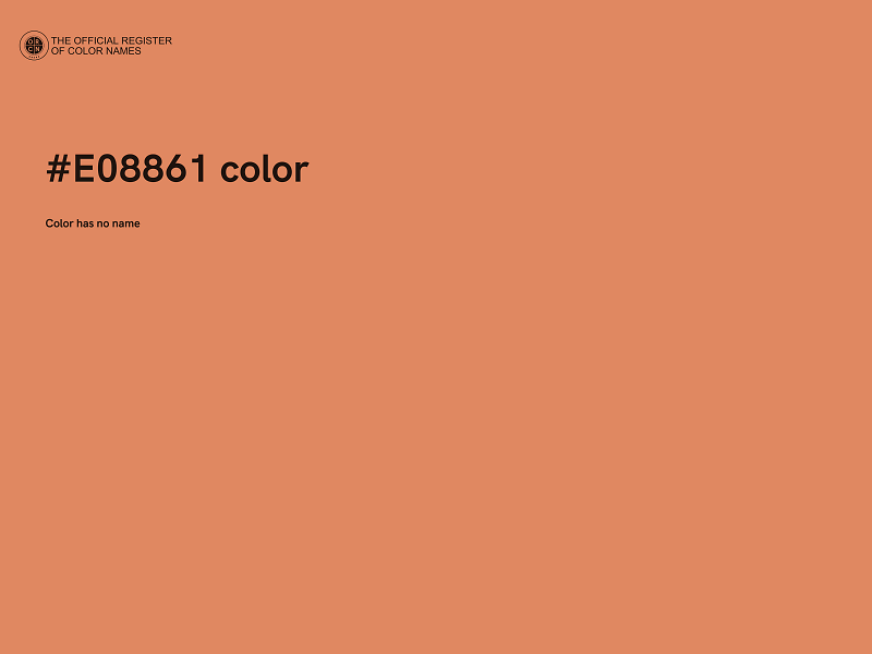 #E08861 color image